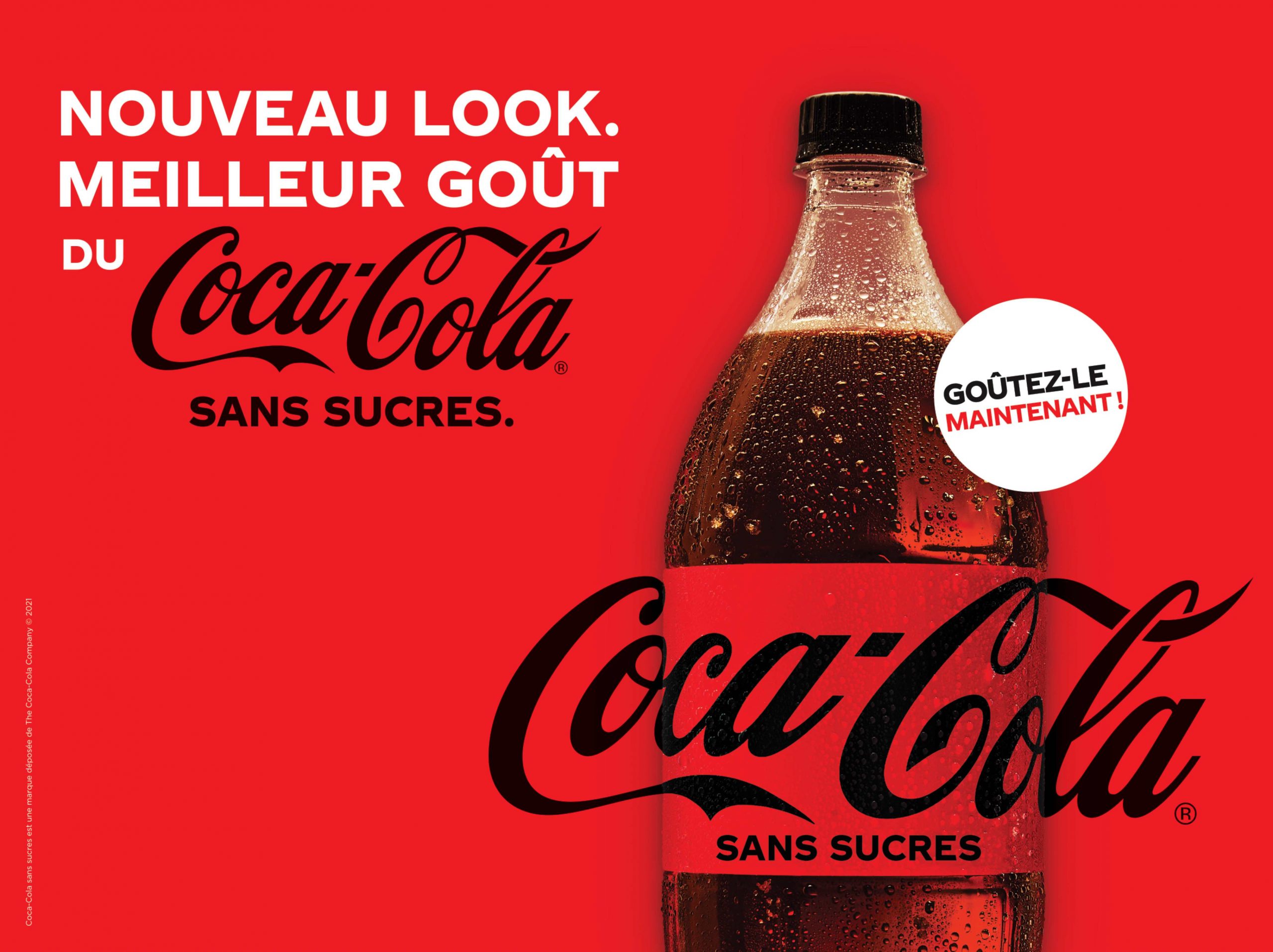 Nouveau goût Coca-Cola sans sucre