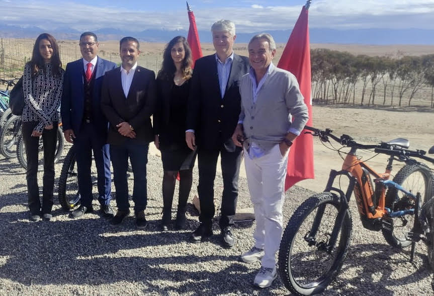 Inauguration du « Village de vélos VTT électriques » au désert  d’Agafay