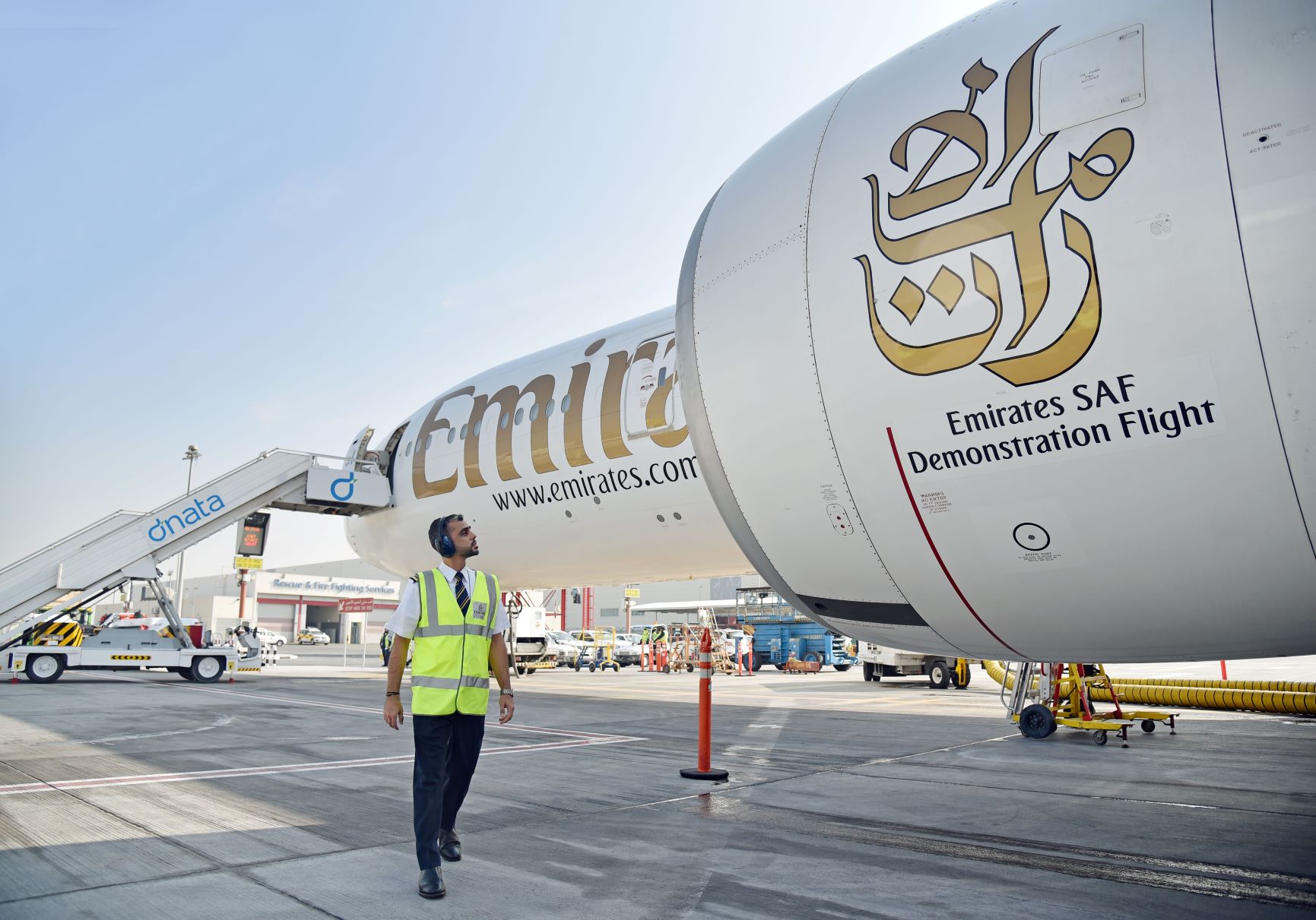 Emirates vole avec 100% de carburant d’aviation durable