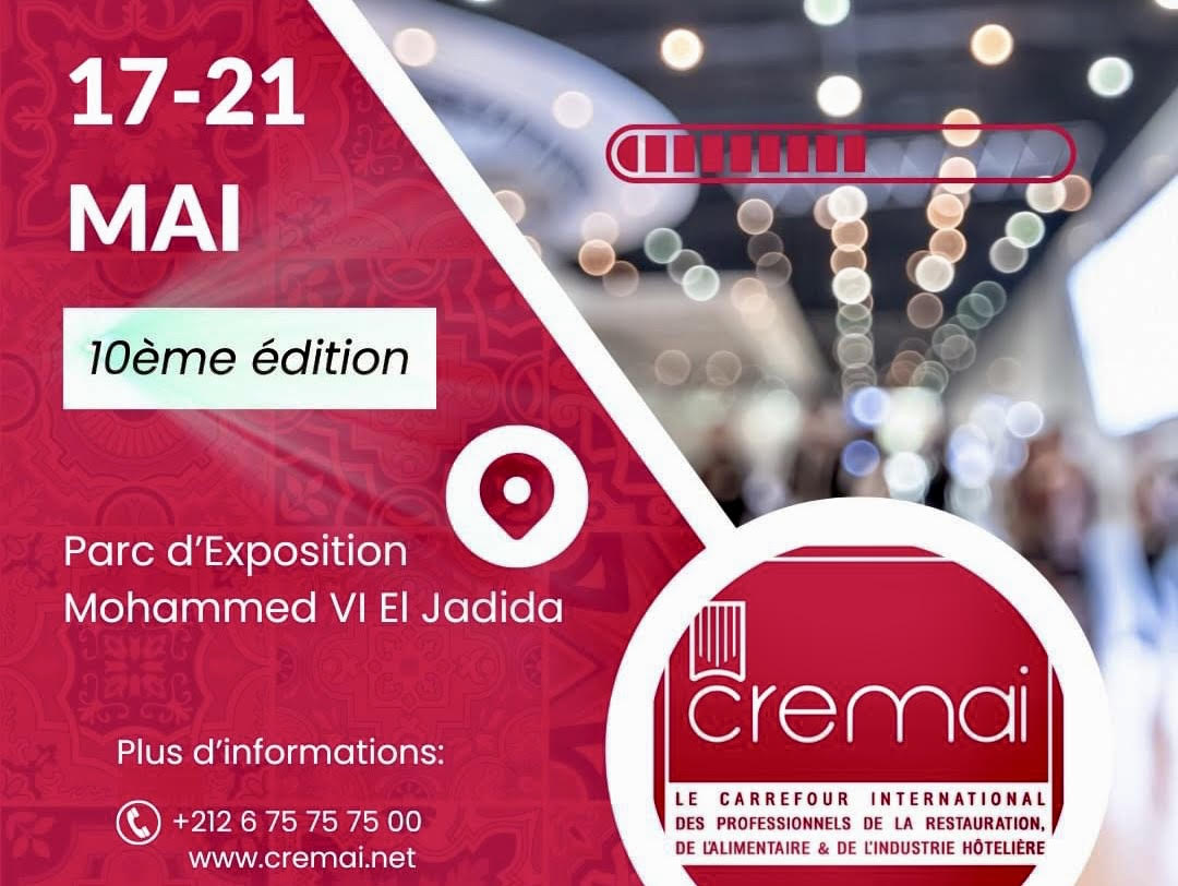 Rendez-vous avec la 10ème édition de Crémai le 17 mai à El Jadida 