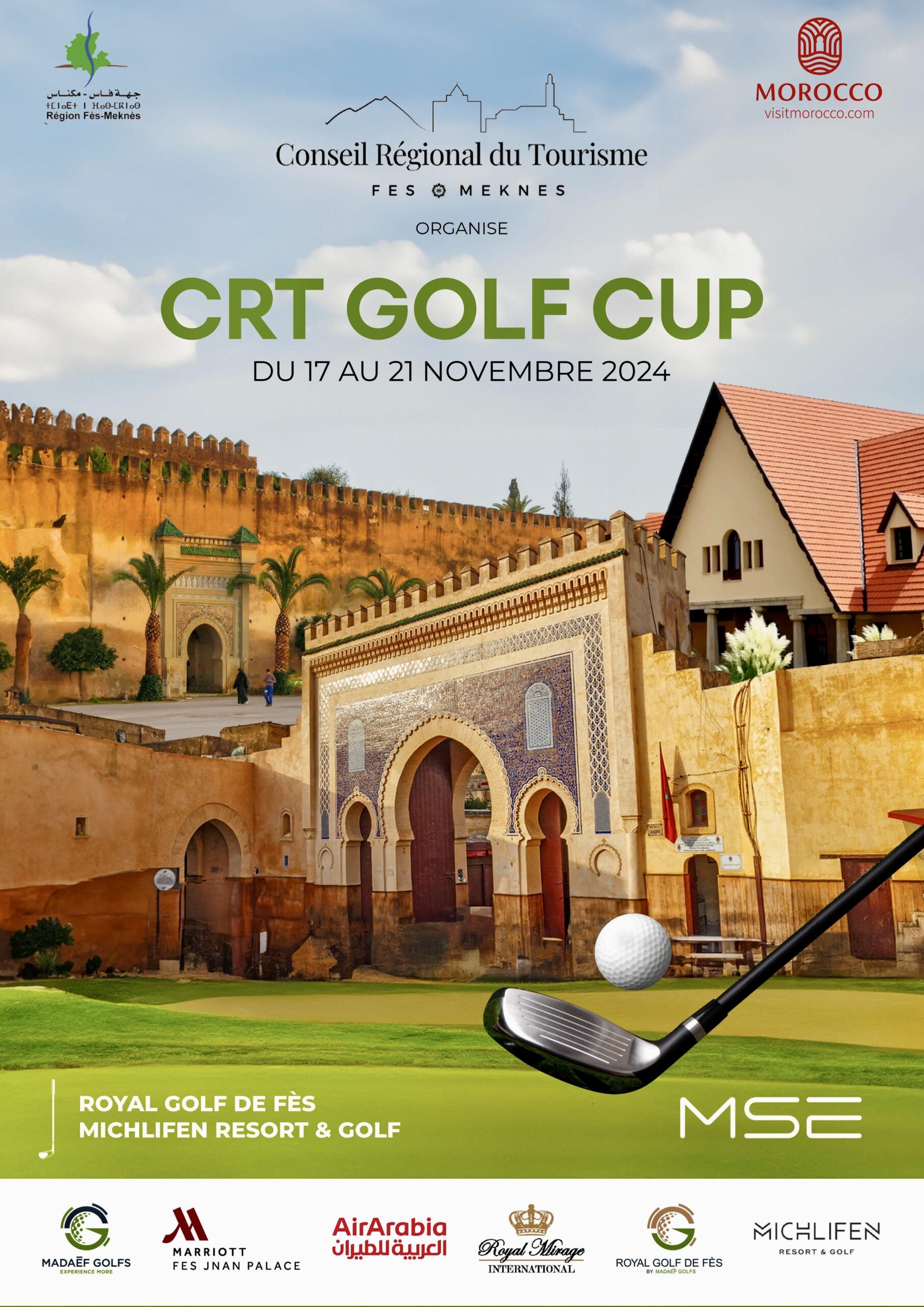 La CRT Cup Golf, une belle promo golfique et touristique pour la région Fez-Meknès