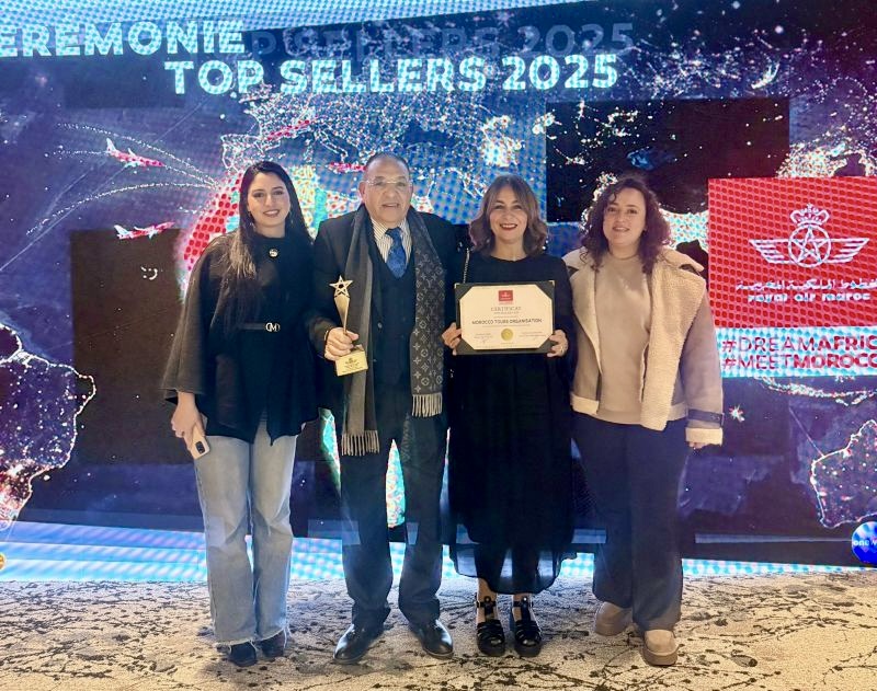 Un «Top Sellers 2025» méritoire pour Morocco Tours Organizations